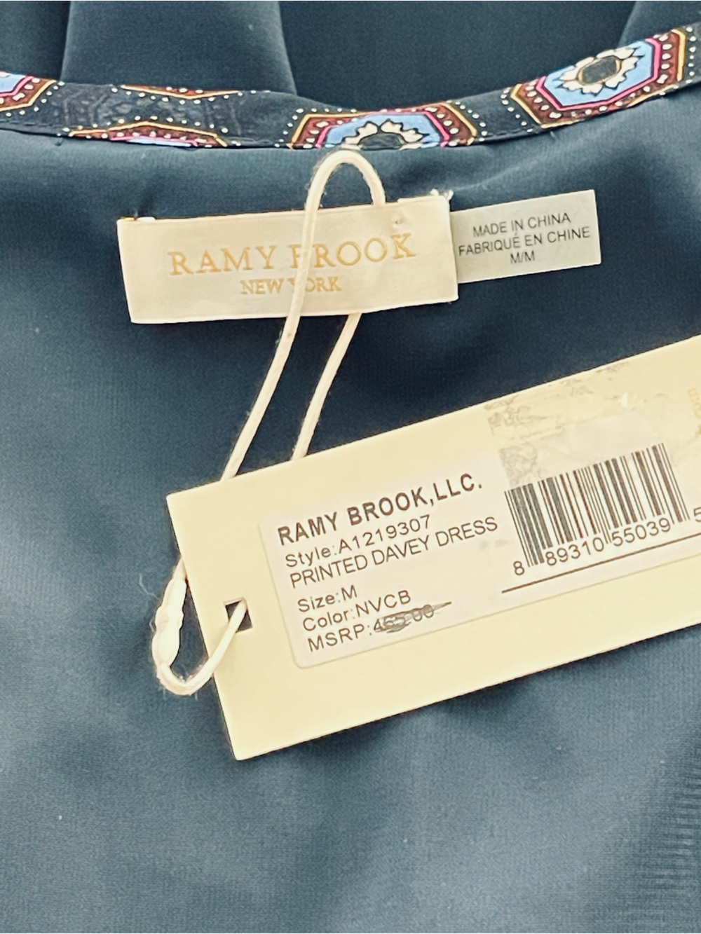 Ramy Brook Printed Davie Silk Mini Dress, Sz. M, NWT - Picture 9 of 13